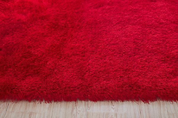 8' x 10' Red Thick Dense Pile Super Soft Living Room Bedroom Shaggy Shag Area Rug
