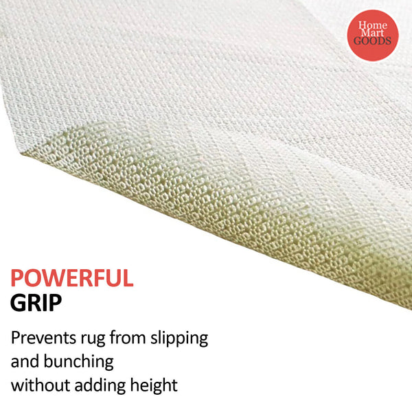 CUSTOMIZABLE OVERSIZED Beige Non Slip Strong Hold Firm Grip Rug Pad (0.125")